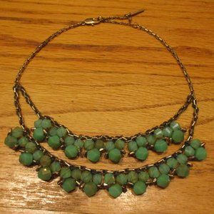 Boho Chic Green Glass  N + ER Set